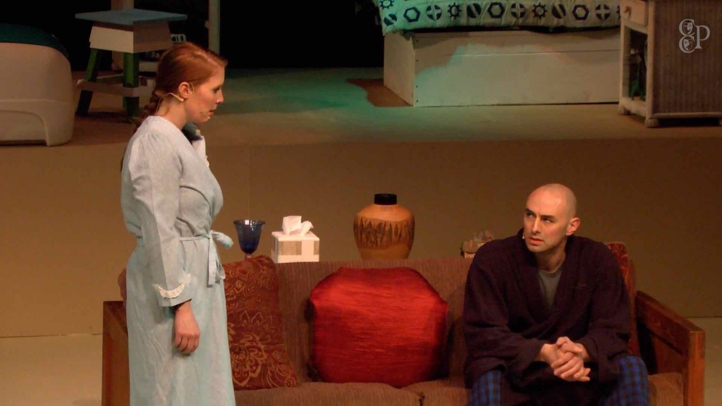 Jodi and Aaron Wolfe as Becca and Howie Corbett in Carnation City Players' Rabbit Hole